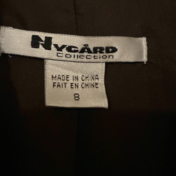 Nygard Medium Length Brown Embroidered Coat/Jacket Size 8 - Picture 3 of 9